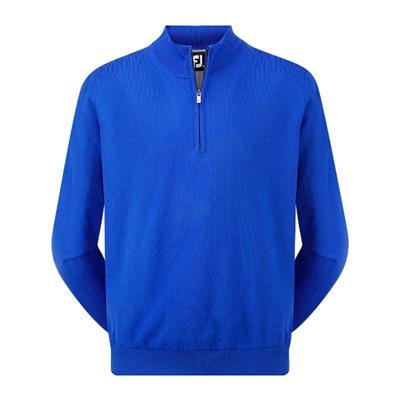 Pull Over Lambswool Col 1/2 Zip Coupe-vent bleu (95388) - FootJoy