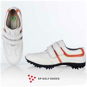 Chaussure femme Orangia Velcro 2017 (blanc-orange) - SP Golf Shoes