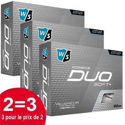 3x12 Balles de golf DUO Soft Femme (WGWP50700) - Wilson