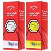 12 Balles de golf Chrome Soft Triple Track 2020 (64212571280) - Callaway