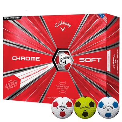 12 Balles de golf Chrome Soft 18 Truvis