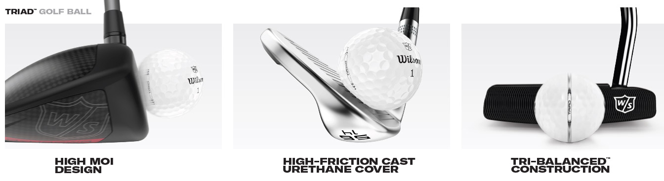 WILSON GOLF - 12 Balles de golf Triad