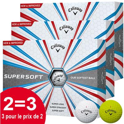 3x12 Balles de golf Supersoft - Callaway