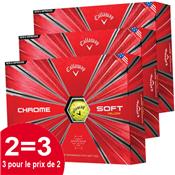 3x12 Balles de golf Chrome Soft 18 - Callaway