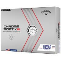 12 Balles de golf Chrome Soft X LS Triple Track