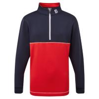 Pull Over Chill-Out Junior avec Blocs Couleurs marine/rouge (88536) - FootJoy