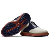 Chaussure homme Traditions Spikeless 2024 (57925 - Brun / Marine / Rouge) - Footjoy