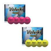 12 Balles de golf Crystal - Volvik