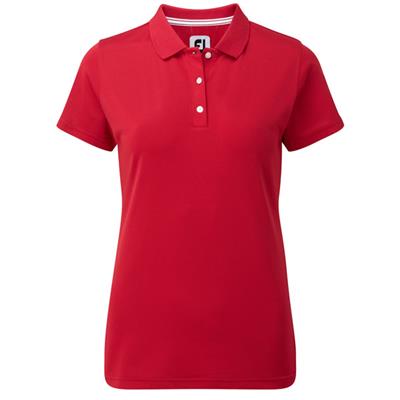 Polo Piqué Uni Femme rouge (94324) - FootJoy