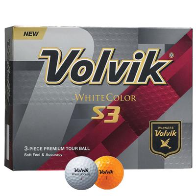 12 Balles de golf S3 White Color - Volvik