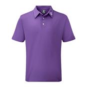 Polo Pique Etirable Uni Fit violet (91820)