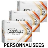36 Balles TITLEIST Personnalisées Velocity - Titleist