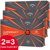 3x15 Balles de golf SuperHot Bold