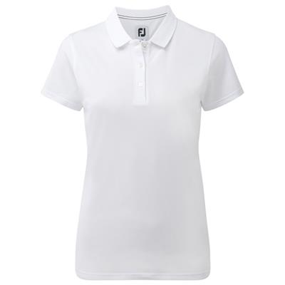 Polo Piqué Uni Femme blanc (94322) - FootJoy