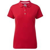 Polo Piqué Uni Femme rouge (94324) 