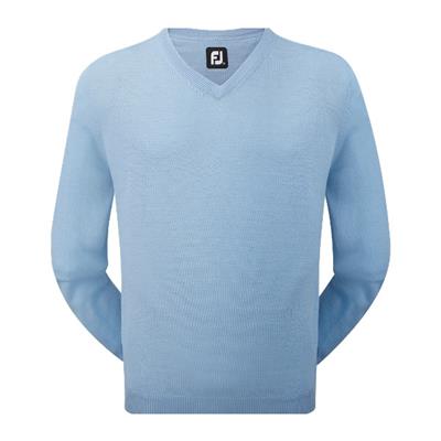 Pull Over Lambswool Col V bleu claire (95373) - FootJoy