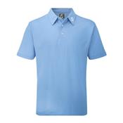Polo Pique Etirable Uni Fit bleu clair (91826)