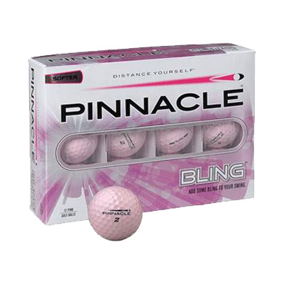 12 Balles de golf Bling Pink Femme