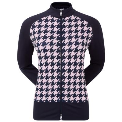 Pull Over Chill-out Pied de Poule Femme marine/rose (88859) - FootJoy