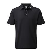 Polo Pique Etirable Uni Fit noir (91822)