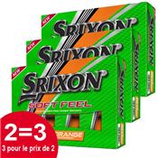 3x12 Balles de golf Soft Feel Brite (10299497) - Srixon
