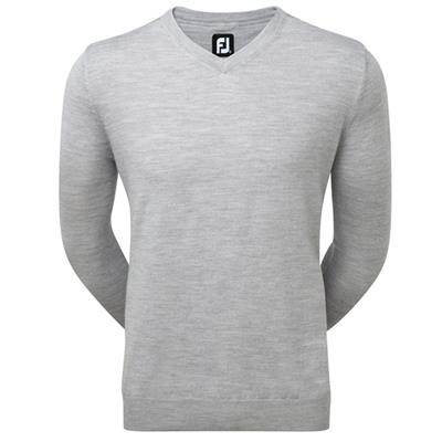 Pull Over Lambswool Col V gris (95418) - FootJoy