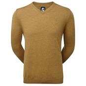 Pull Over Lambswool Col V moutarde (95419)