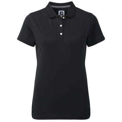 Polo Piqué Uni Femme noir (94321) - FootJoy